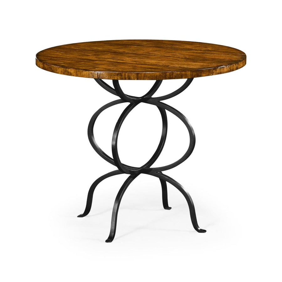 Casually Country Collection Bistro Round Centre Table-Jonathan Charles-JCHARLES-003991-AB-Side Tables-1-France and Son