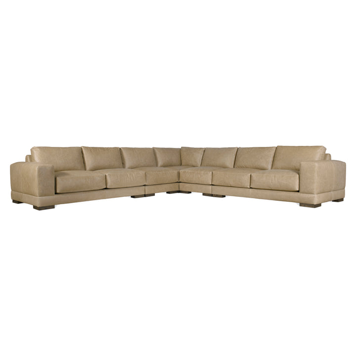 Lars Leather 5-Piece Sectional