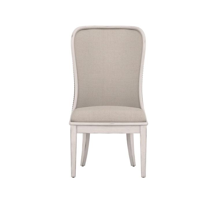 Alcove Host Chair (Set of 2) - Brown, White