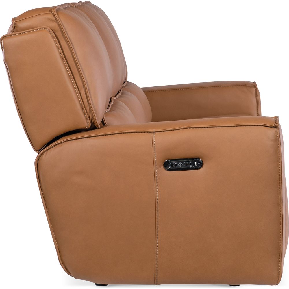 Miles Zero Gravity Sofa with Power Recline Power Headrest - Brown