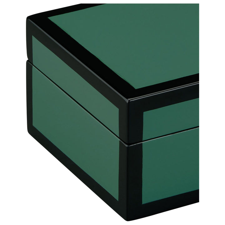 Green Lacquer Box Set of 2