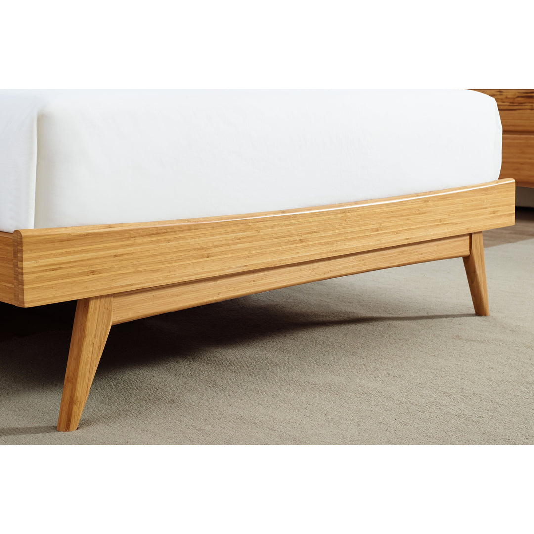 Azara Queen Platform Bed - Caramelized