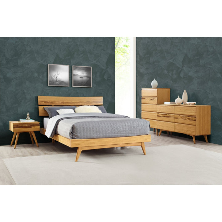 Azara Eastern King Platform Bed - Caramelized