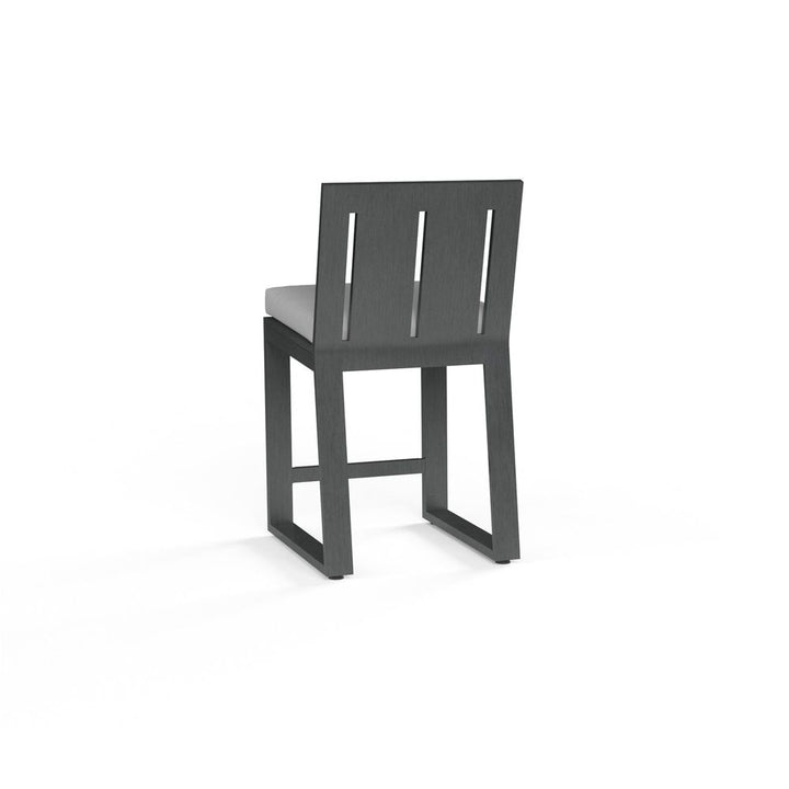 Outdoor Bar & Counter Stools Redondo Counter Stool in Cast Silver, No Welt