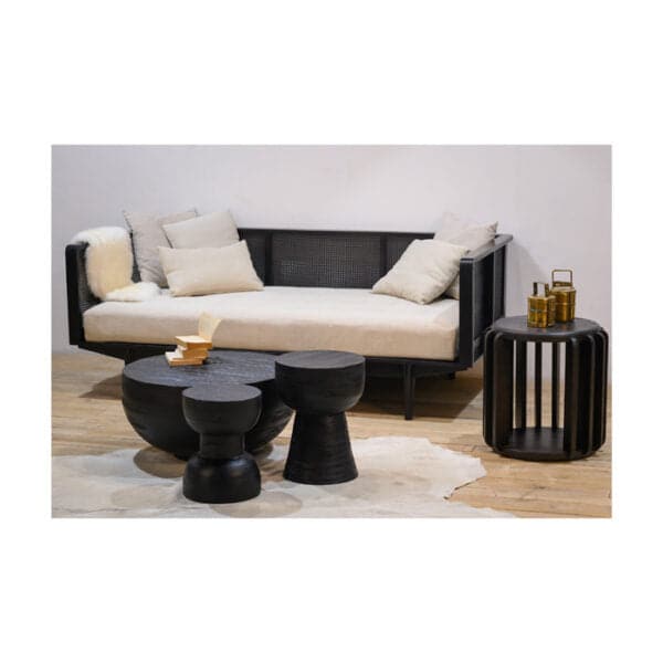 Hewn Occasional Table Medium-Union Home Furniture-UNION-LVR00101-Side TablesBlack-3-France and Son