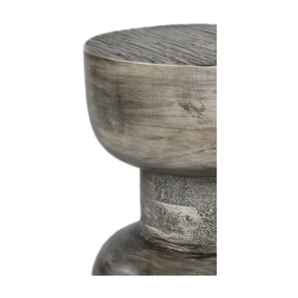 Hewn Side Table Small – Grey-Union Home Furniture-UNION-LVR00337-Side Tables-2-France and Son