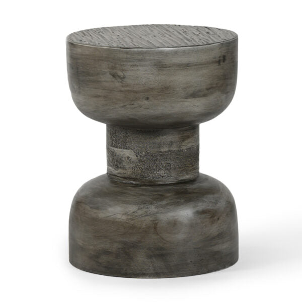 Hewn Side Table Small – Grey-Union Home Furniture-UNION-LVR00337-Side Tables-1-France and Son