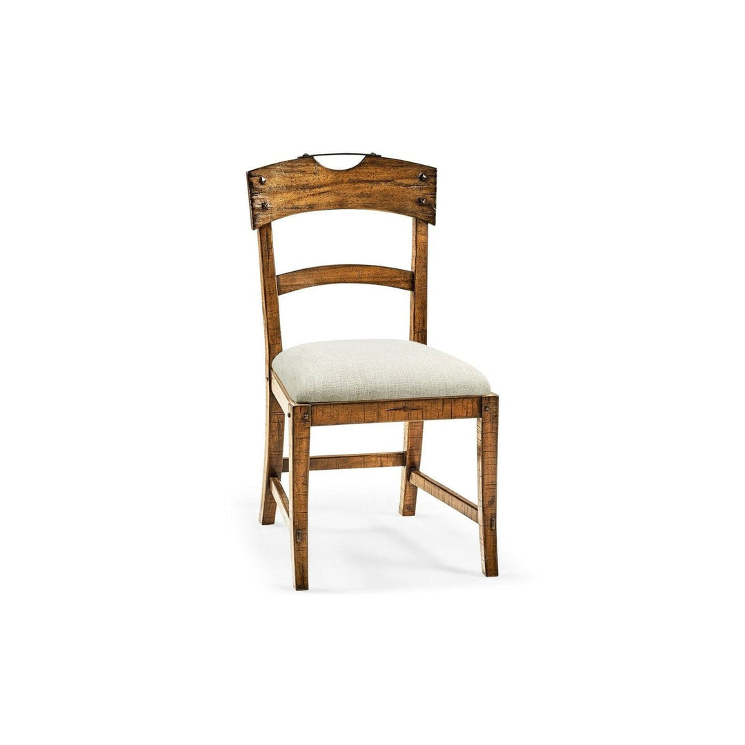 Casual Planked Dining Side Chair-Jonathan Charles-JCHARLES-491076-SC-DTD-F400-Dining ChairsDark Driftwood-25-France and Son