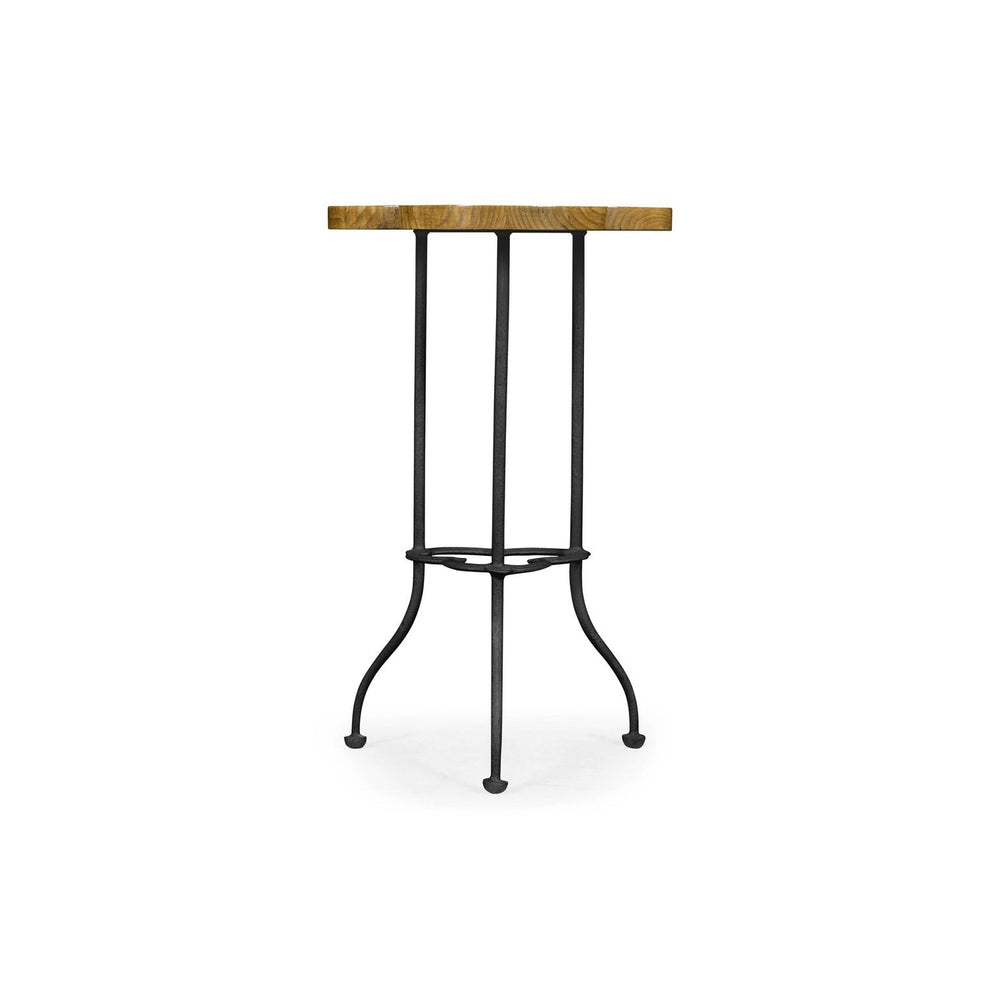 Trefoil Lamp Table-Jonathan Charles-JCHARLES-491161-LBC-Side TablesLight Brown Chestnut-2-France and Son