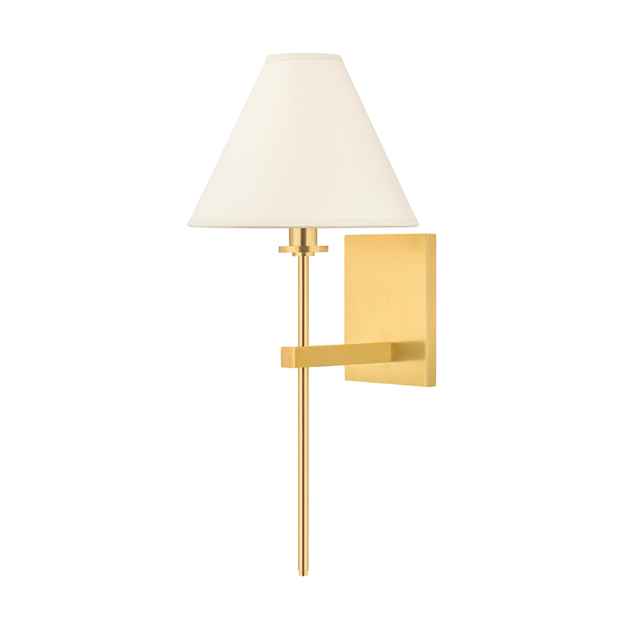 Graham 1 Light Wall Sconce-Hudson Valley-HVL-8861-AGB-Wall LightingAged Brass-1-France and Son