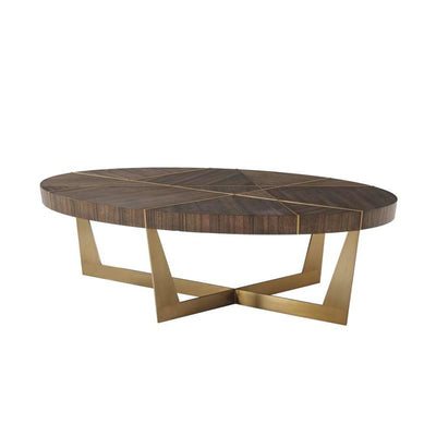 Calais Oval Cocktail Table-Theodore Alexander-THEO-TA51008-Coffee Tables-1-France and Son