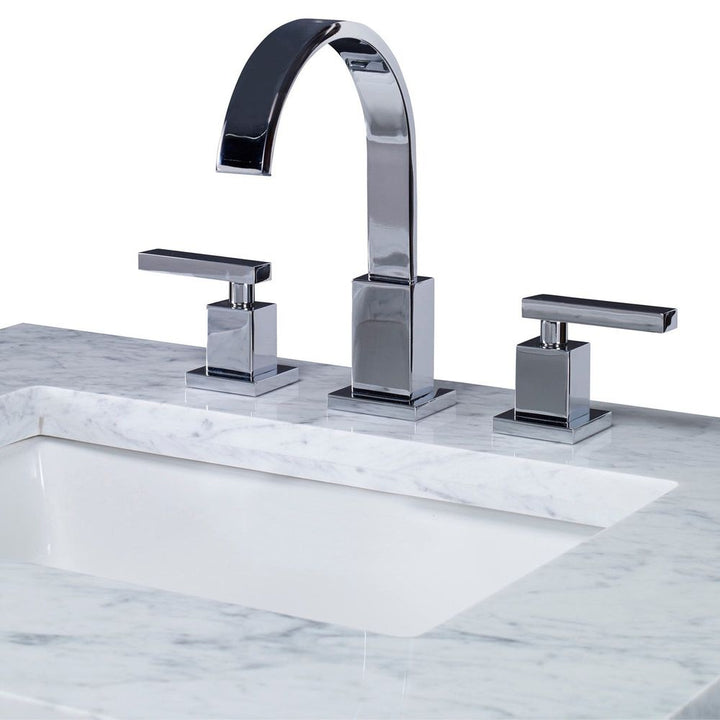 Savoyl Faucet, shown in chrome silver and polished metal with metal and chrome-plated metal.