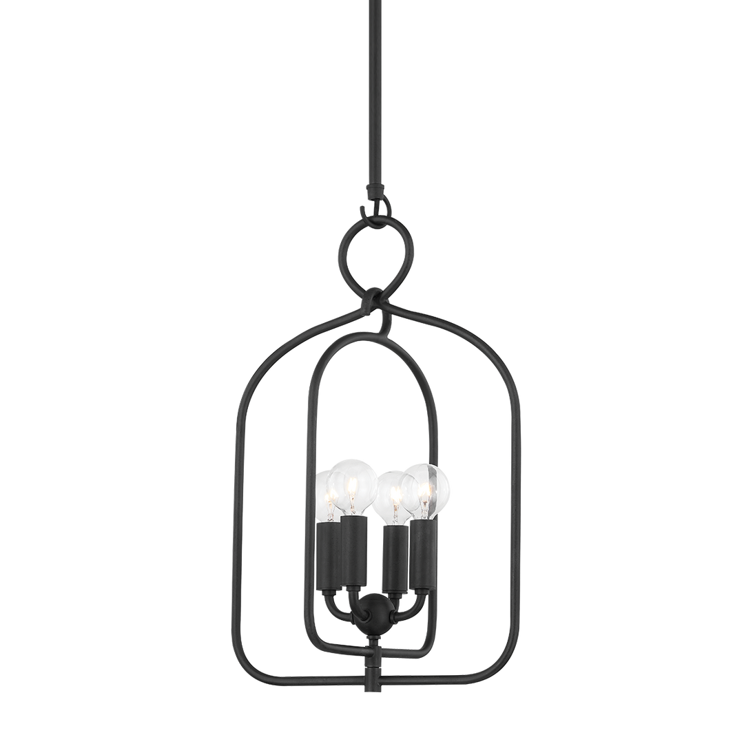 Mallory 4 Light Small Pendant-Mitzi-HVL-H512701S-AI-PendantsAged Iron-1-France and Son