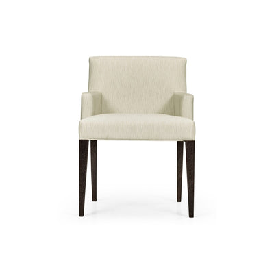 Geometric Dining Arm Chair-Jonathan Charles-JCHARLES-500341-AC-DMO-F300-Dining Chairs-2-France and Son