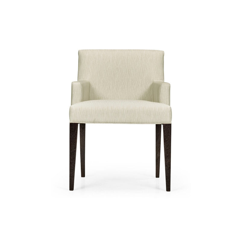 Geometric Dining Arm Chair-Jonathan Charles-JCHARLES-500341-AC-DMO-F300-Dining Chairs-2-France and Son