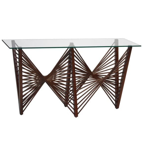 Geo Console Table-Oggetti-OGGETTI-02-GEO CNS/D/GL-Console TablesDark Brown-1-France and Son