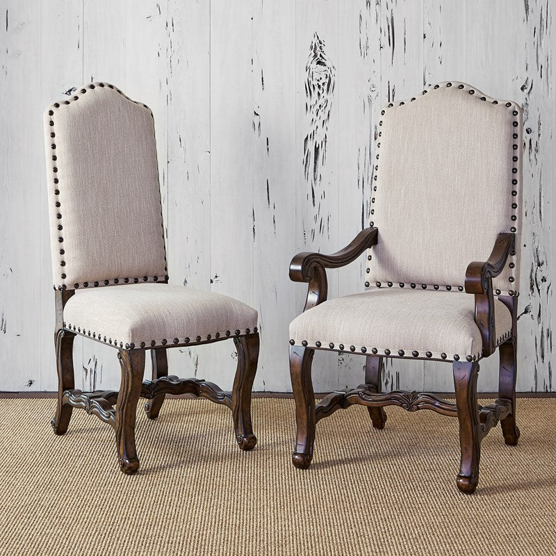 Florence Side Chair - Small (Tweed)-Ambella-AMBELLA-02007-615-021-Dining Chairs-1-France and Son