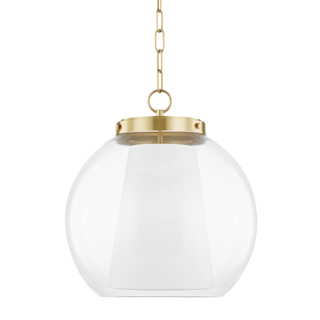 Shasha 1 Light Large Pendant-Mitzi-HVL-H457701L-AGB-ChandeliersAged Brass-1-France and Son