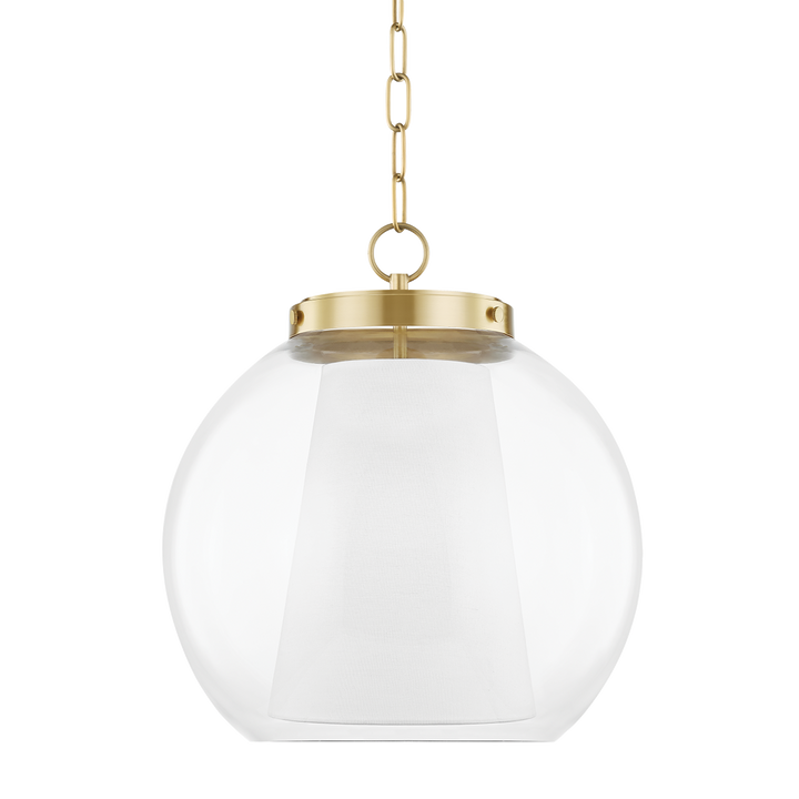 Shasha 1 Light Large Pendant-Mitzi-HVL-H457701L-AGB-ChandeliersAged Brass-1-France and Son