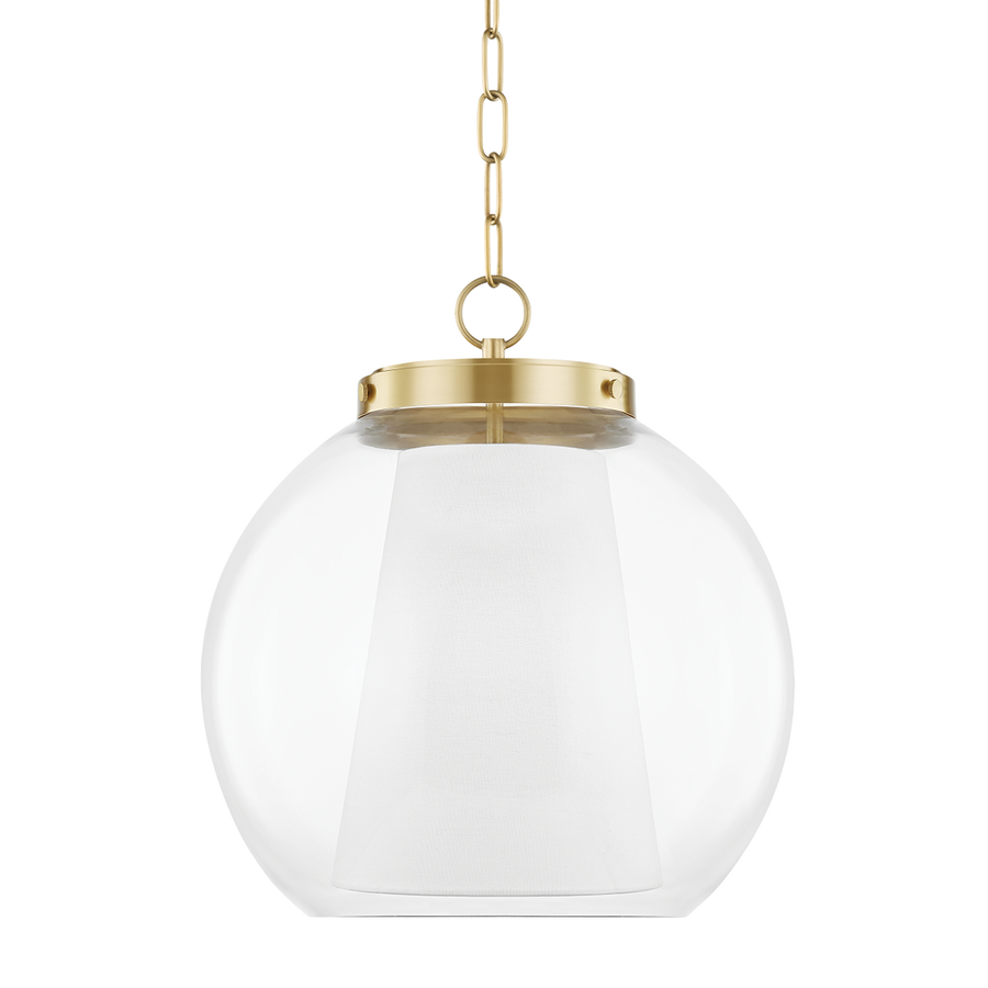 Shasha 1 Light Large Pendant-Mitzi-HVL-H457701L-AGB-ChandeliersAged Brass-1-France and Son
