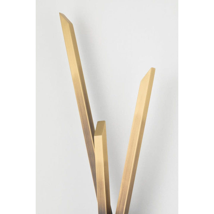 Gansevoort Led Floor Lamp Gradient Brass-Hudson Valley-HVL-L5119-GB-Floor Lamps-3-France and Son