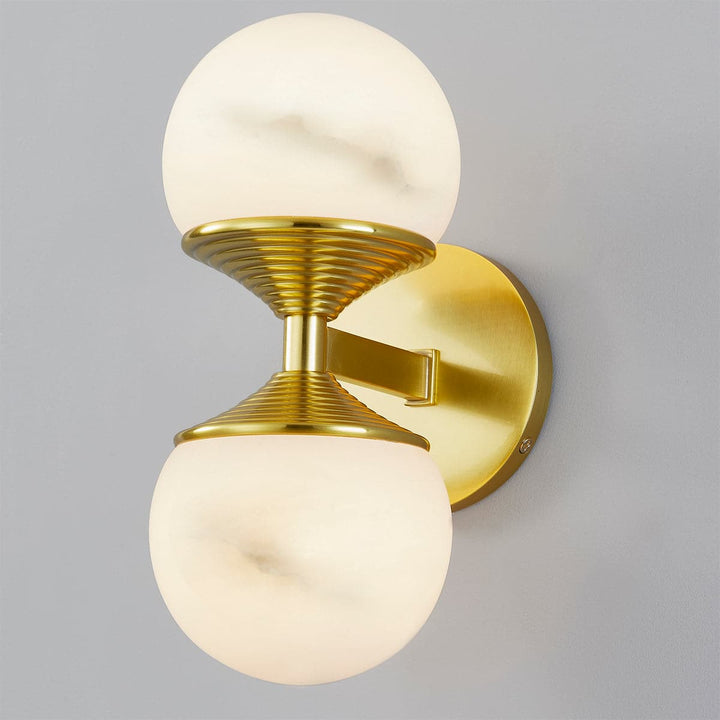 Grafton 2 Light Sconce-Hudson Valley-HVL-8202-AGB-Outdoor Wall Sconces-3-France and Son