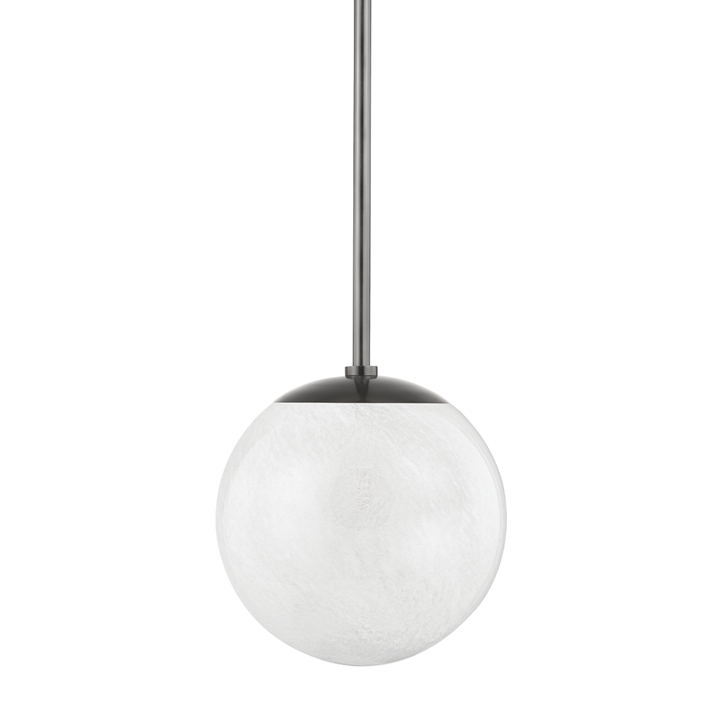 Burlington 1 Light Pendant-Hudson Valley-HVL-1313-BLNK-PendantsBlack Nickel-2-France and Son