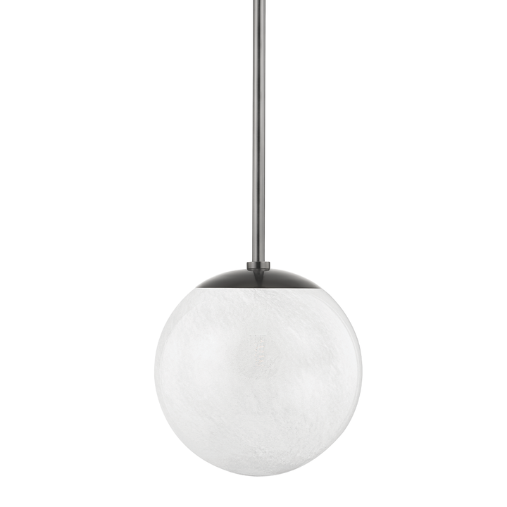 Burlington 1 Light Pendant-Hudson Valley-HVL-1313-BLNK-PendantsBlack Nickel-2-France and Son