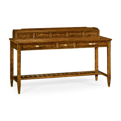 Plank Buffet with Strap Handles-Jonathan Charles-JCHARLES-491073-CFW-DesksCountry Walnut-1-France and Son