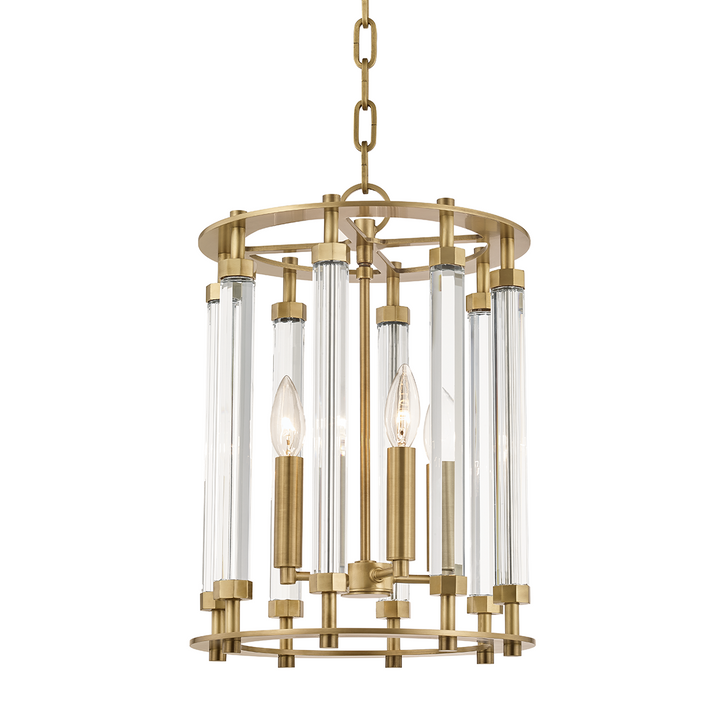 Haddon Pendant Small-Hudson Valley-HVL-2812-AGB-PendantsAged Brass-1-France and Son
