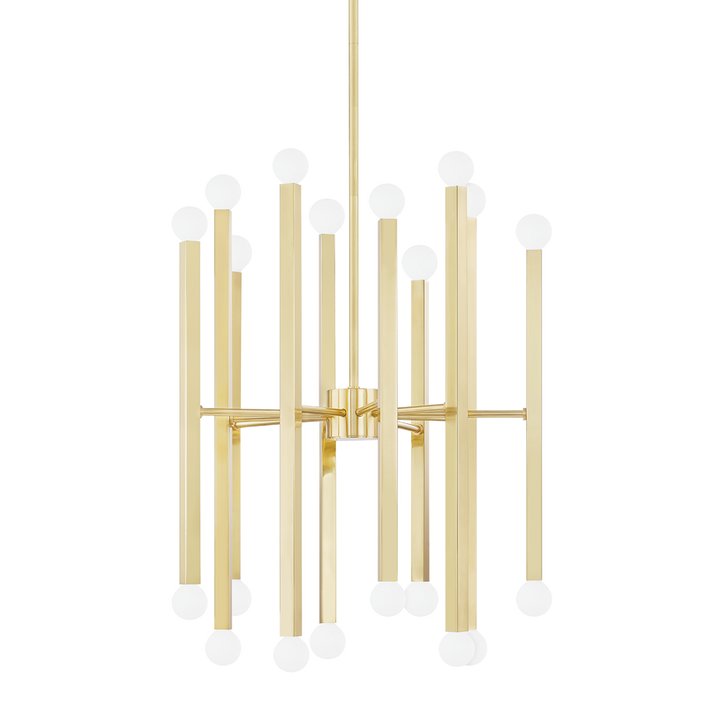 Dona 20 Light Chandelier-Mitzi-HVL-H463820-AGB-ChandeliersAged Brass-1-France and Son