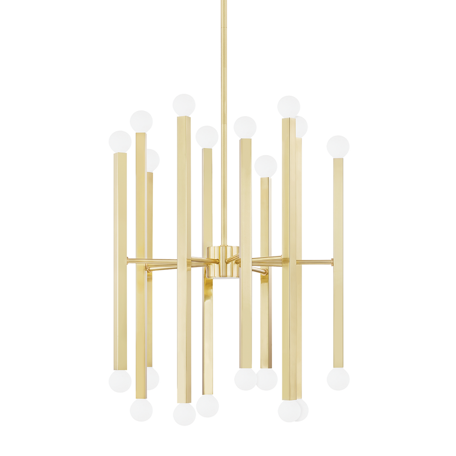Dona 20 Light Chandelier-Mitzi-HVL-H463820-AGB-ChandeliersAged Brass-1-France and Son