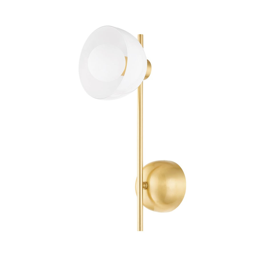 Belle 1 Light Wall Sconce-Mitzi-HVL-H724101-AGB-Wall SconcesAged Brass-1-France and Son