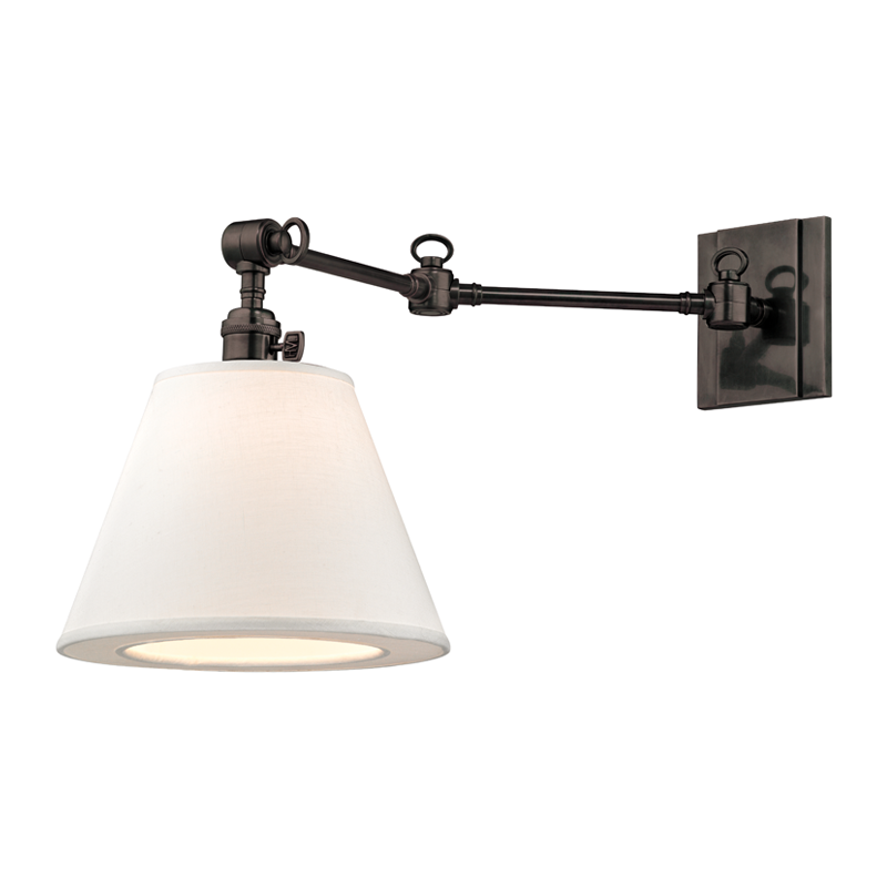 Hillsdale 1 Light Swing Arm Wall Sconce-Hudson Valley-HVL-6233-OB-Wall LightingOld Bronze-2-France and Son