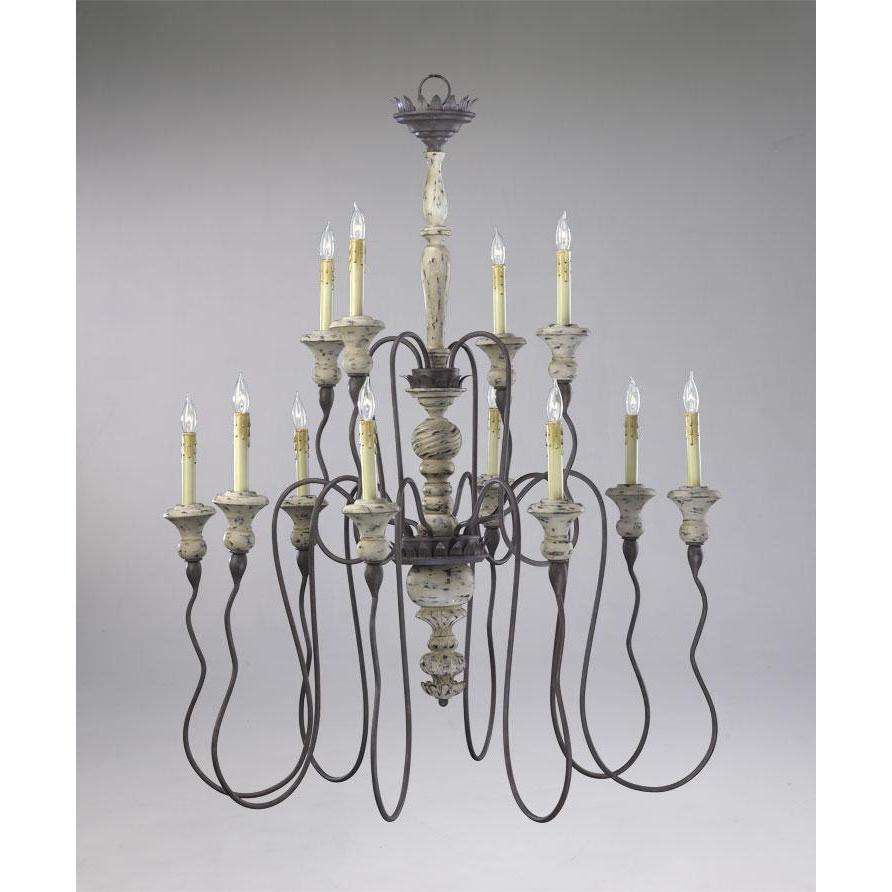 Provence 12 Light Chandelier-Cyan Design-CYAN-6513-12-43-Chandeliers-2-France and Son