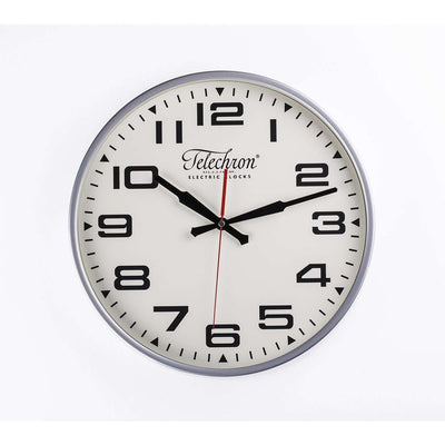 Mid Century Modern Devyn Clock - Silver