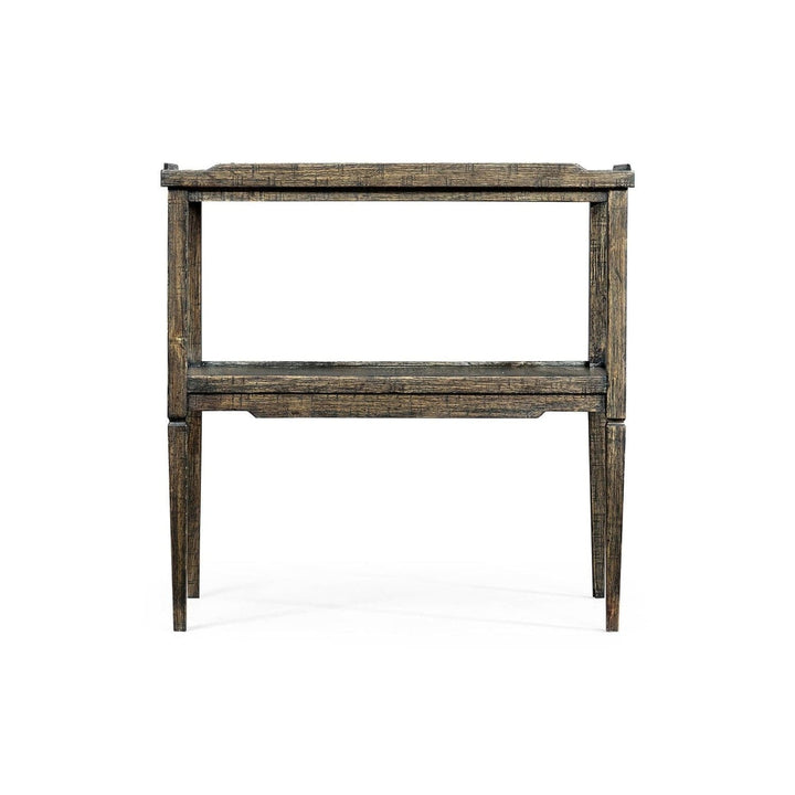 Casual Rectangular Side Table-Jonathan Charles-JCHARLES-491020-CFW-Side TablesCountry Walnut-12-France and Son