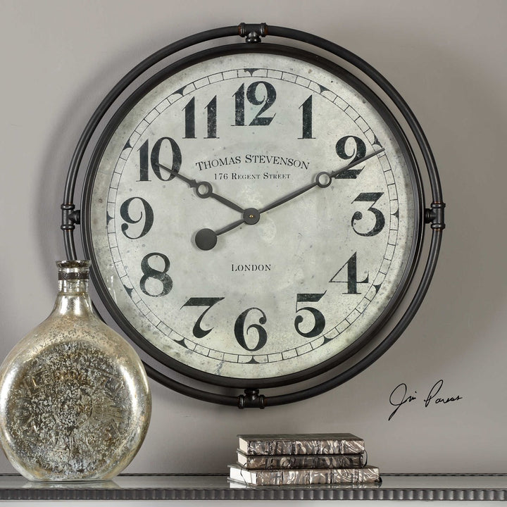 Nakul Industrial Wall Clock-Uttermost-UTTM-06449-Clocks-3-France and Son