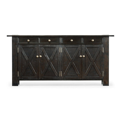 Casual Narrow Sideboard-Jonathan Charles-JCHARLES-491124-CFW-Sideboards & CredenzasCountry Walnut-8-France and Son