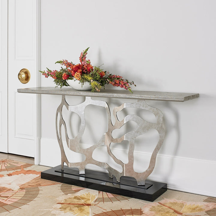 Sculpted Console-Ambella-AMBELLA-07200-850-002-Console TablesSilver-6-France and Son