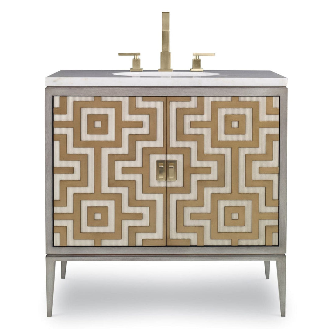 Labyrinth Sink Chest-Ambella-AMBELLA-07250-110-101-Bathroom VanityPetite-6-France and Son