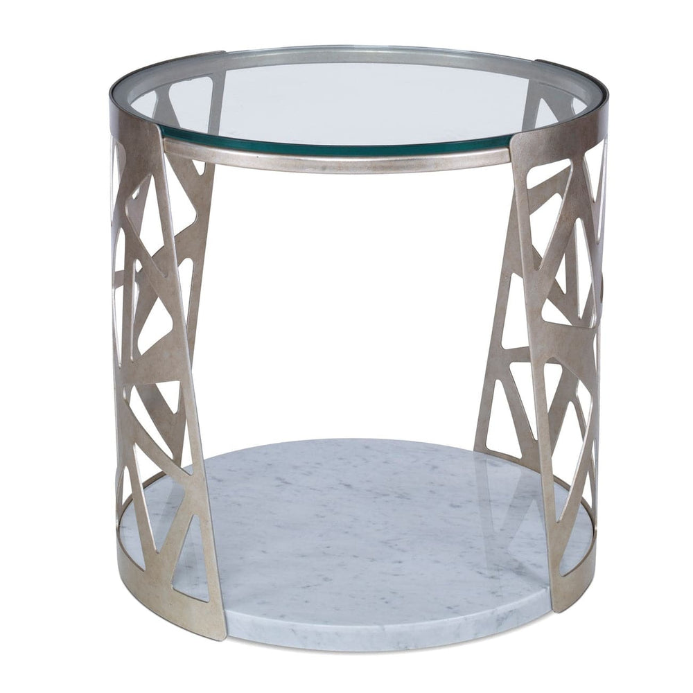 Pierced Round End Table-Ambella-AMBELLA-07269-900-001-Side Tables-2-France and Son