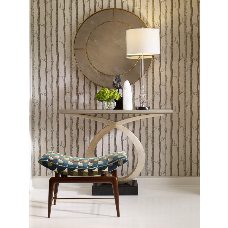 Loophole Console Table - Gold-Ambella-AMBELLA-07286-850-001-Console TablesBrown-5-France and Son