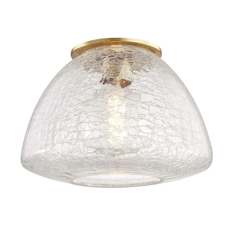 Maya 1 Light Large Flush Mount-Mitzi-HVL-H216501L-AGB-Flush MountsGold-1-France and Son