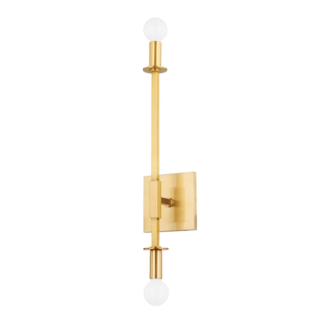 Milana 2 Light Wall Scone-Mitzi-HVL-H717102-AGB-Wall SconcesAged brass-1-France and Son
