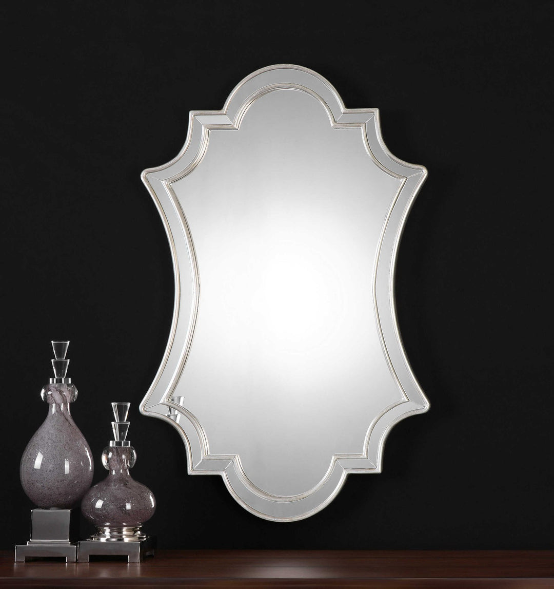 Elara Antiqued Silver Wall Mirror-Uttermost-UTTM-08134-Mirrors-3-France and Son