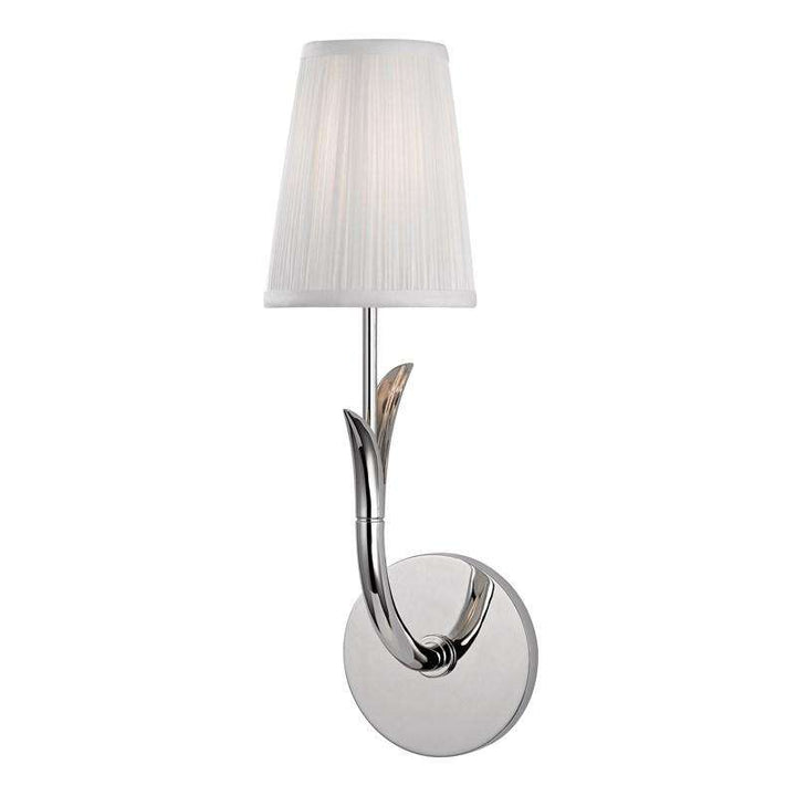 Deering 1 Light Wall Sconce-Hudson Valley-HVL-9401-PN-Wall LightingPolished Nickel-2-France and Son