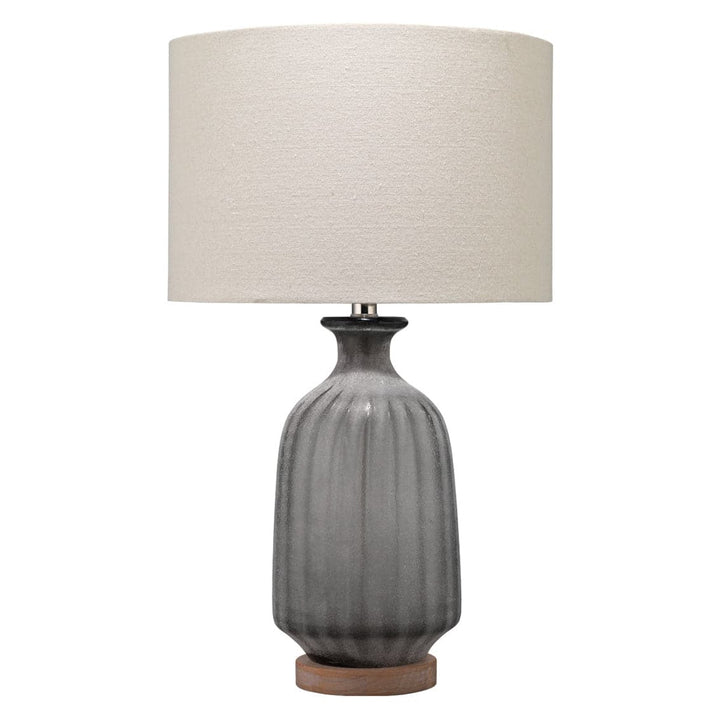 Grey Frosted Glass Table Lamp-Jamie Young-JAMIEYO-BL616-TL41-Table Lamps-1-France and Son