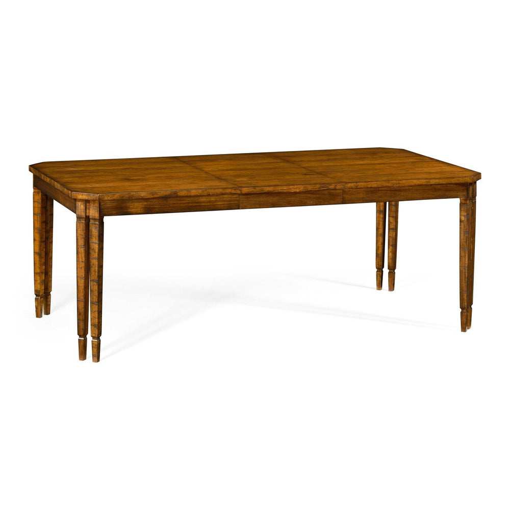 Rectangular Dining Table-Jonathan Charles-JCHARLES-491099-60L-CFW-Dining TablesCountry Walnut-2-France and Son
