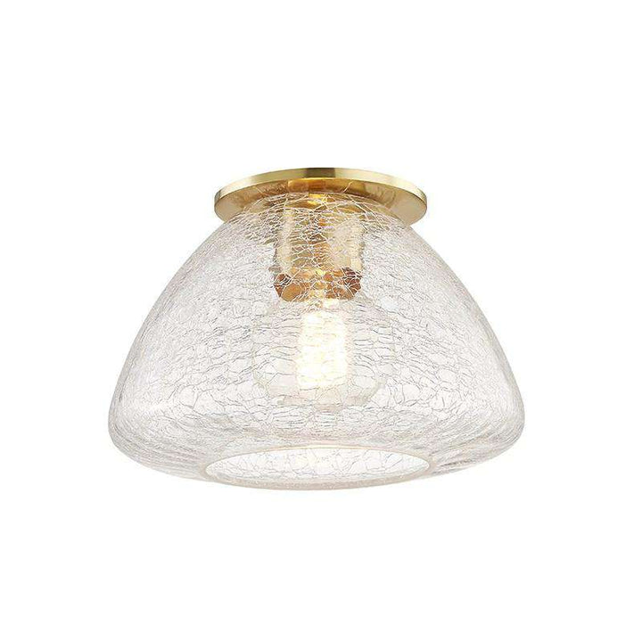 Maya 1 Light Small Flush Mount-Mitzi-HVL-H216501S-AGB-Flush MountsGold-1-France and Son